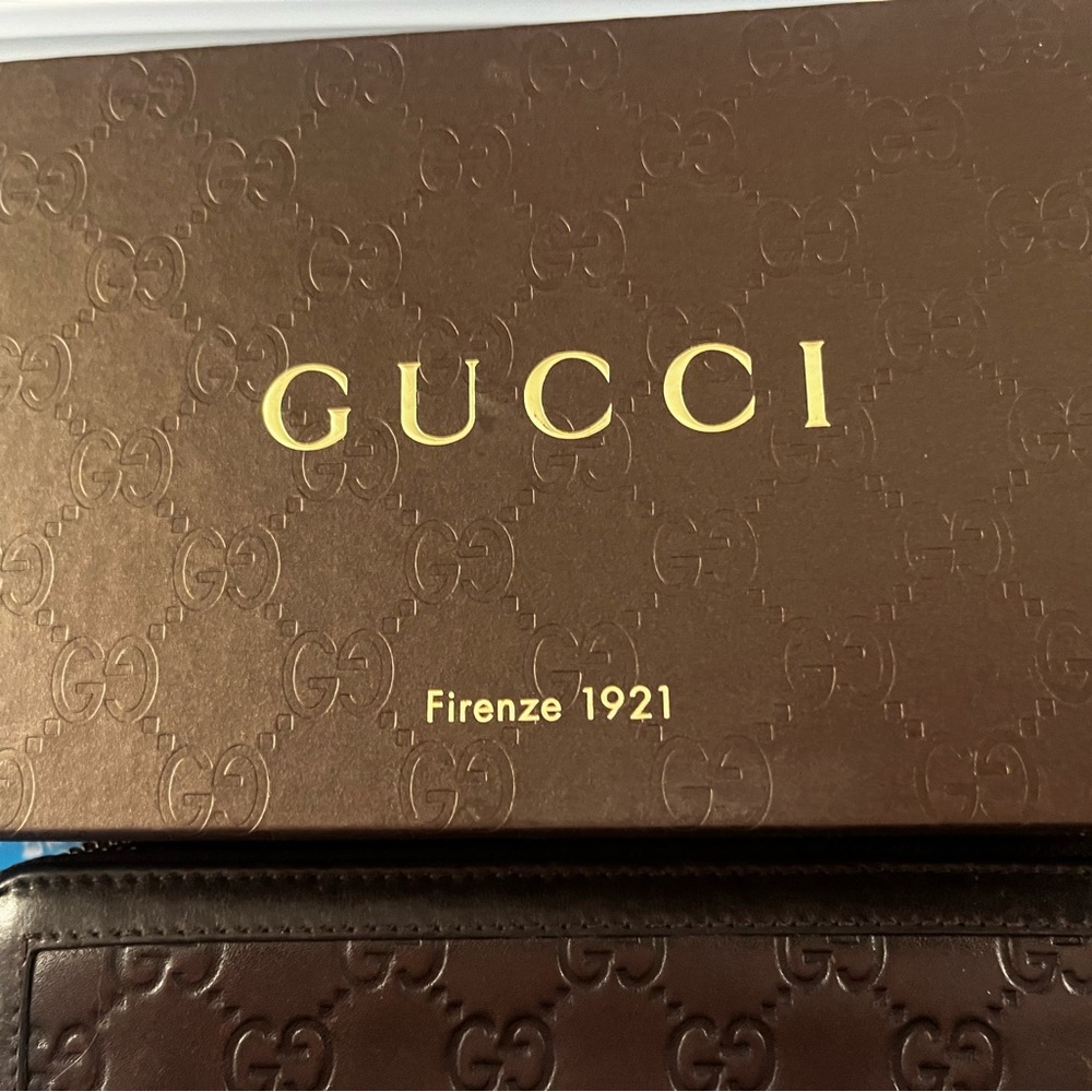 ⭐️Gucci GG Sukey brown leather wallet, EXCELLENT condition w/ box & dustbag - Picture 9 of 16
